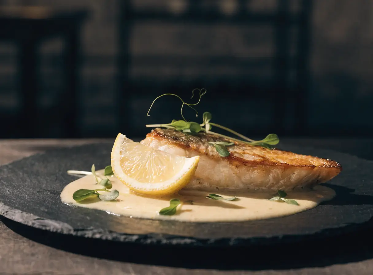 Gebratener Zander mit Beurre Blanc