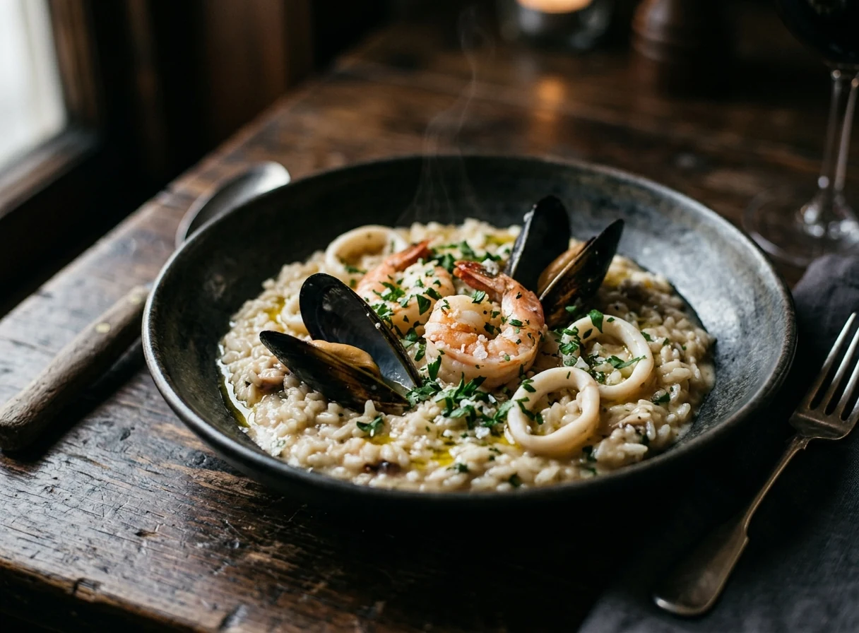 Risotto mit Meeresfrüchten
